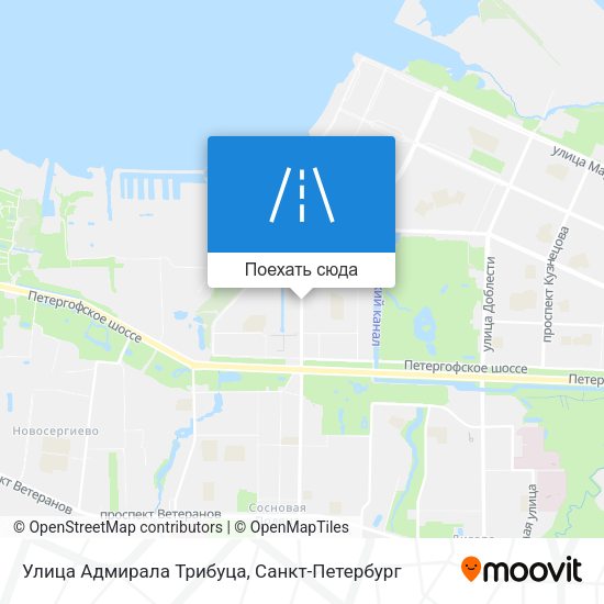 Карта Улица Адмирала Трибуца