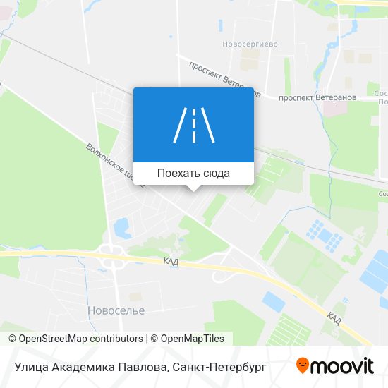 Карта Улица Академика Павлова