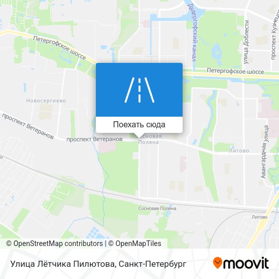 Карта Улица Лётчика Пилютова