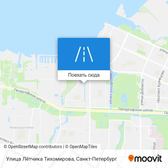Карта Улица Лётчика Тихомирова