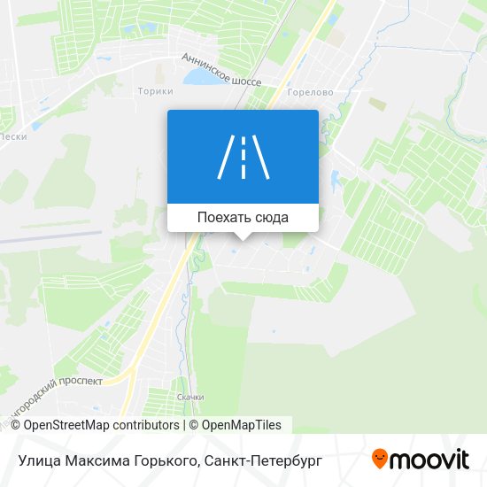 Карта Улица Максима Горького