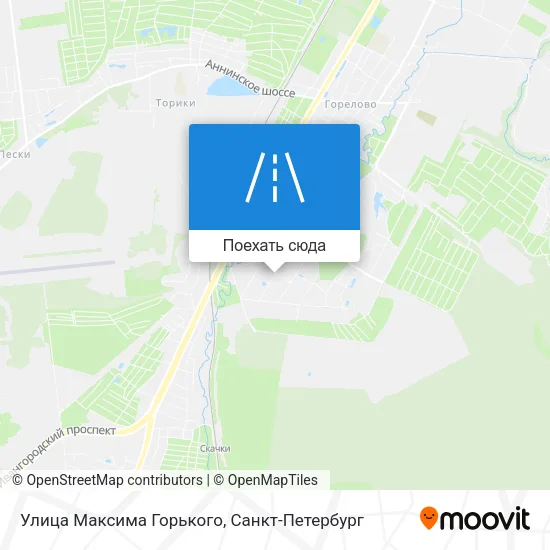 Карта Улица Максима Горького