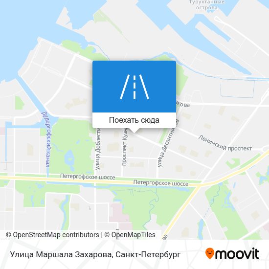 Карта Улица Маршала Захарова