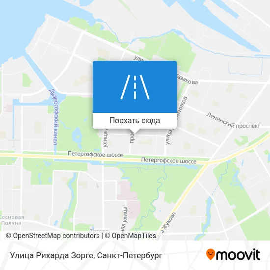 Карта Улица Рихарда Зорге