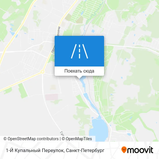 Карта 1-Й Купальный Переулок