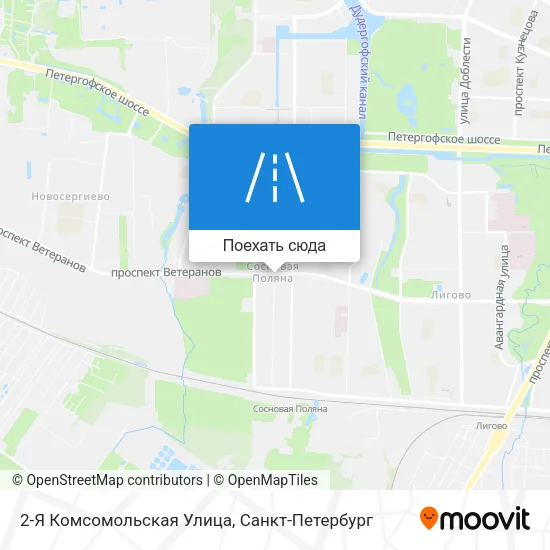 Карта 2-Я Комсомольская Улица