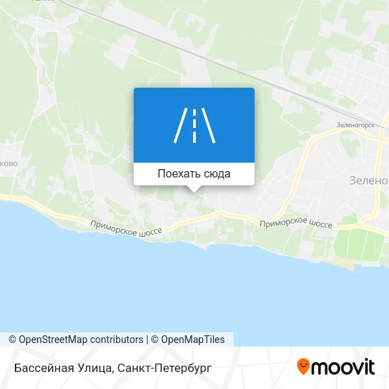 Карта Бассейная Улица