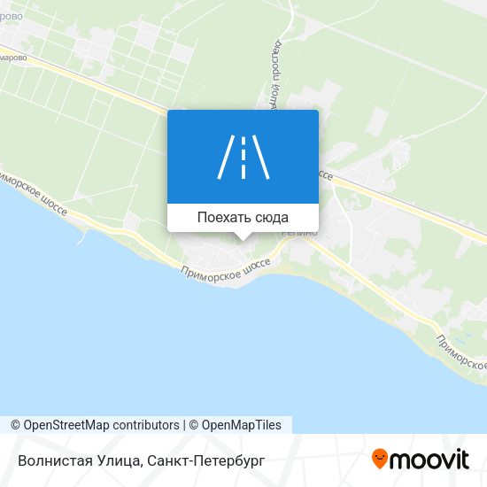 Карта Волнистая Улица