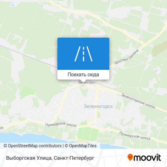 Карта Выборгская Улица