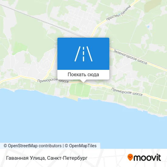 Карта Гаванная Улица