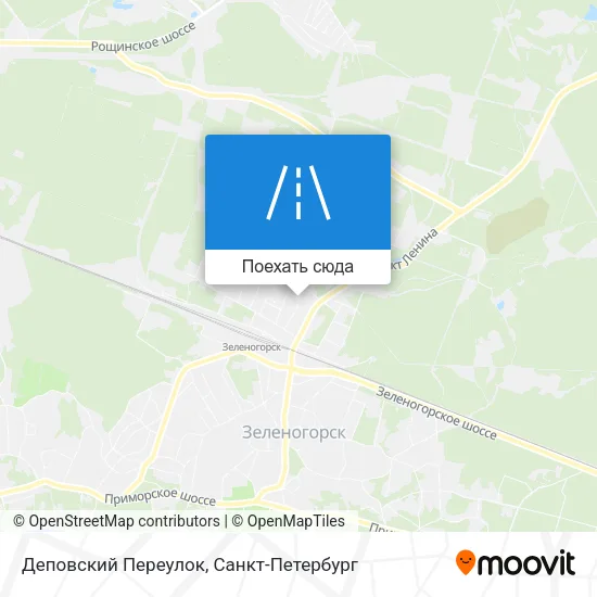 Карта Деповский Переулок