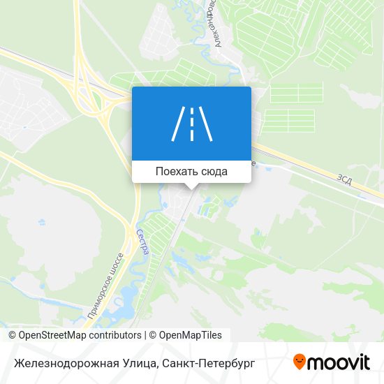 Карта Железнодорожная Улица