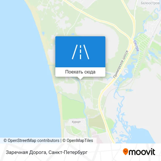 Карта Заречная Дорога