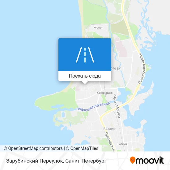 Карта Зарубинский Переулок