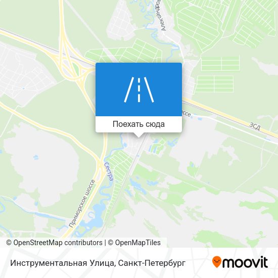 Карта Инструментальная Улица
