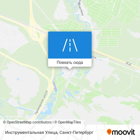 Карта Инструментальная Улица
