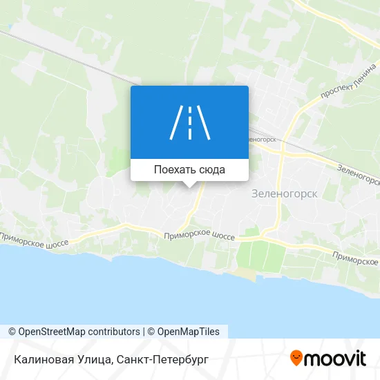 Карта Калиновая Улица