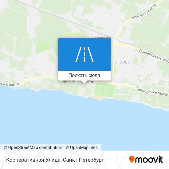 Карта Кооперативная Улица