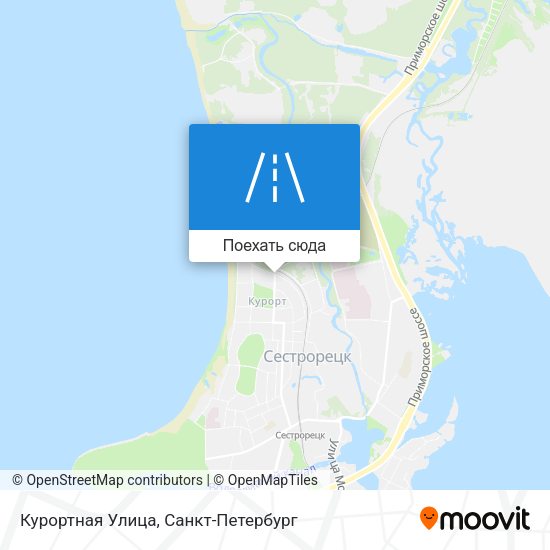 Карта Курортная Улица