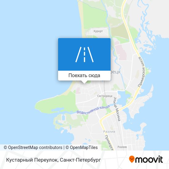 Карта Кустарный Переулок