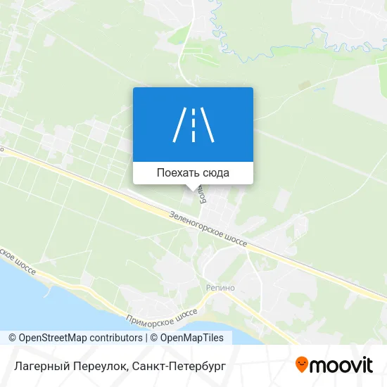 Карта Лагерный Переулок