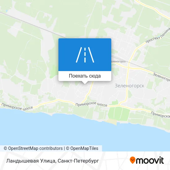 Карта Ландышевая Улица