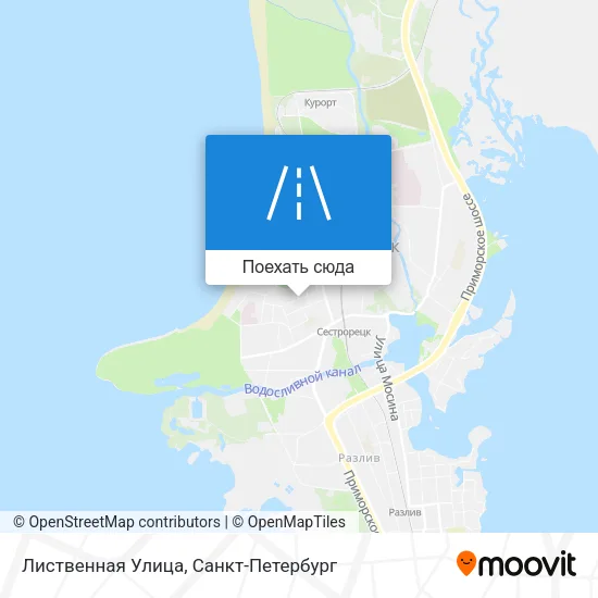 Карта Лиственная Улица