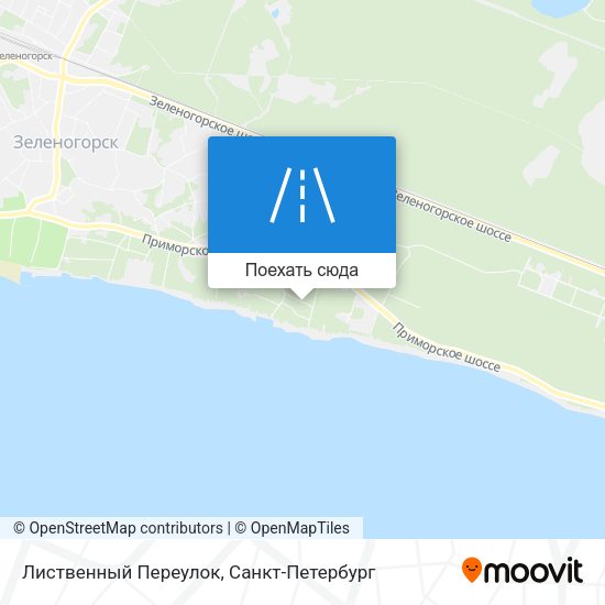 Карта Лиственный Переулок