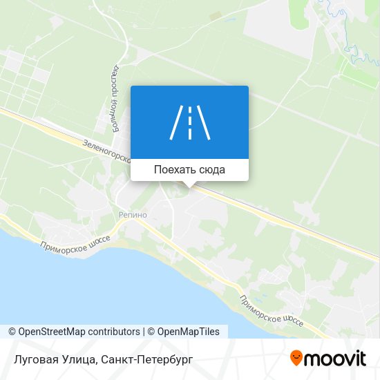 Карта Луговая Улица