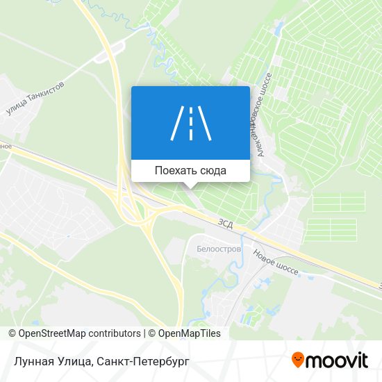Карта Лунная Улица