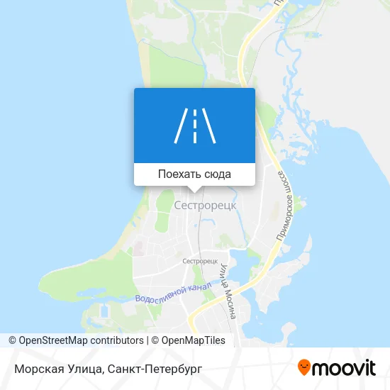 Карта Морская Улица