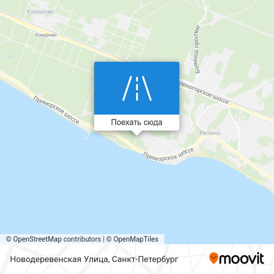 Карта Новодеревенская Улица