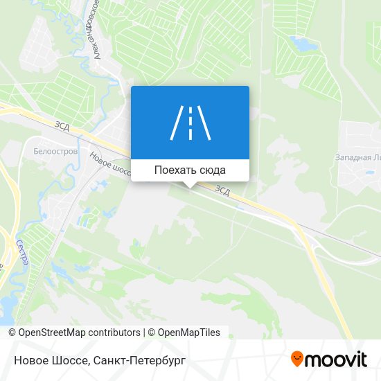 Карта Новое Шоссе