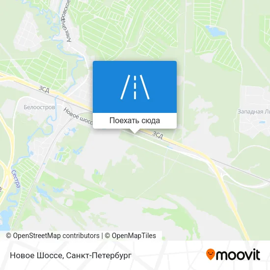 Карта Новое Шоссе