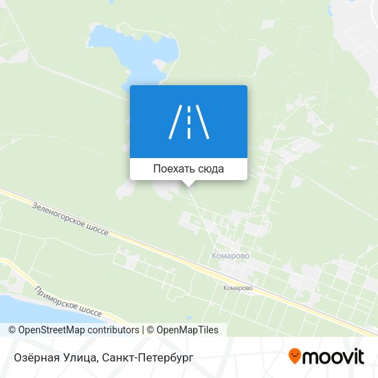 Карта Озёрная Улица