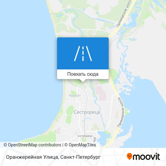 Карта Оранжерейная Улица
