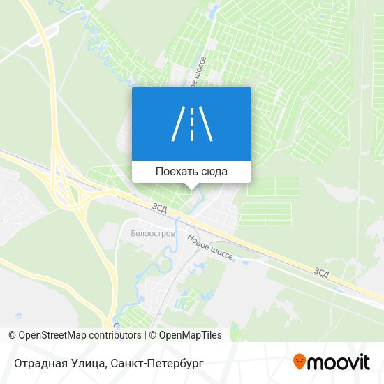 Карта Отрадная Улица
