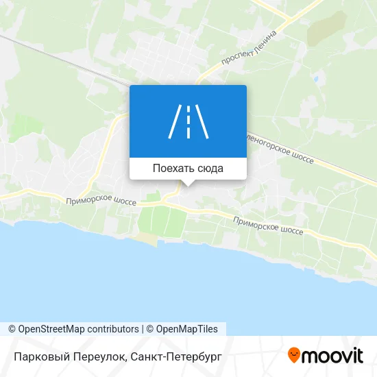 Карта Парковый Переулок