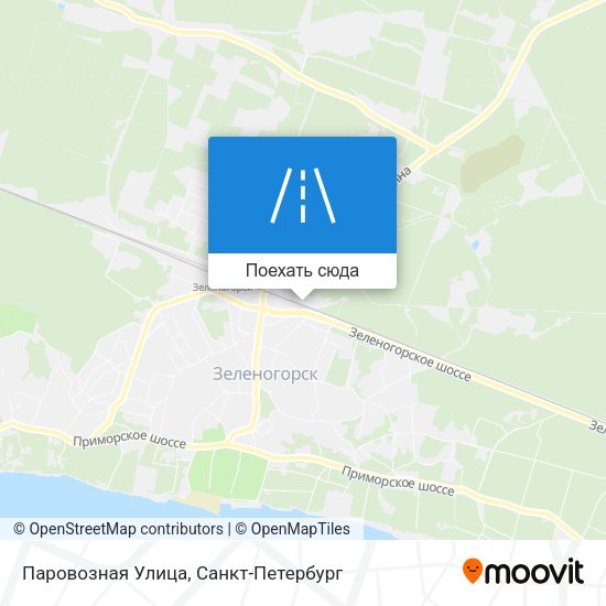 Карта Паровозная Улица