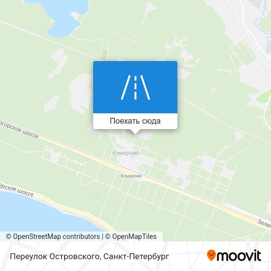 Карта Переулок Островского