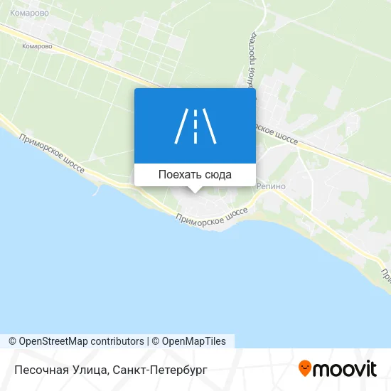 Карта Песочная Улица