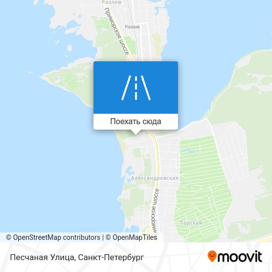 Карта Песчаная Улица
