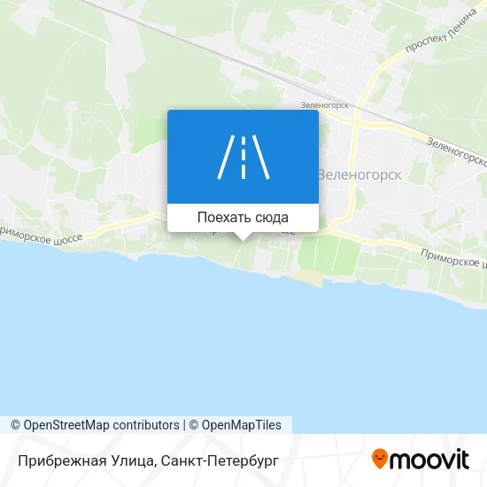 Карта Прибрежная Улица