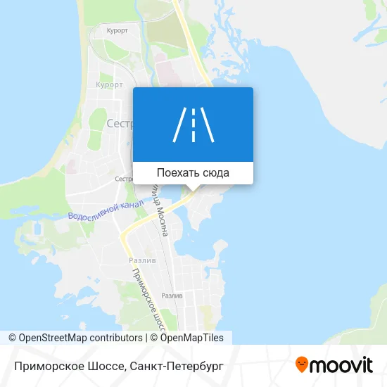 Карта Приморское Шоссе