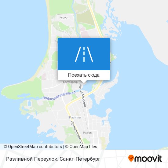 Карта Разливной Переулок