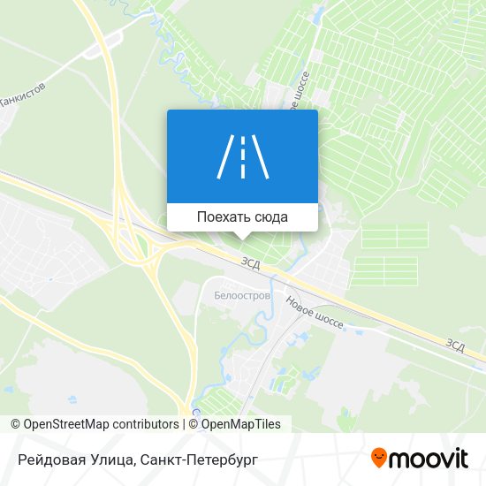 Карта Рейдовая Улица