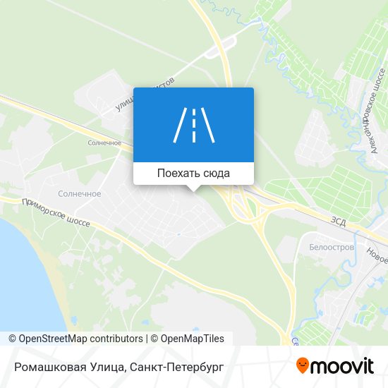 Карта Ромашковая Улица