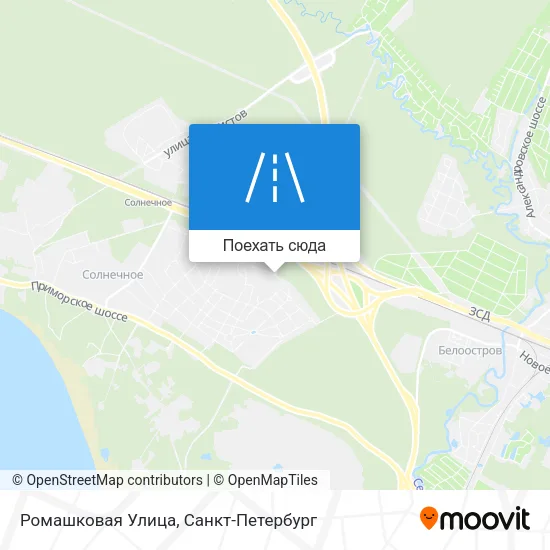 Карта Ромашковая Улица