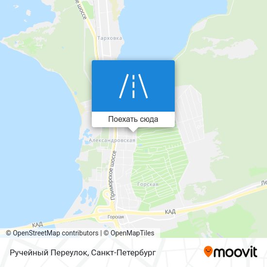 Карта Ручейный Переулок