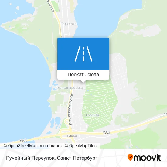 Карта Ручейный Переулок